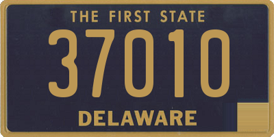 DE license plate 37010