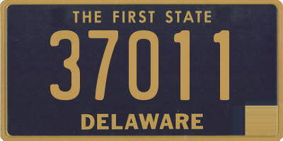 DE license plate 37011