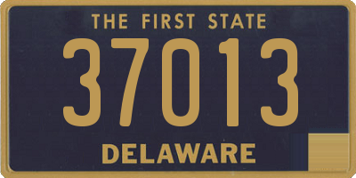 DE license plate 37013