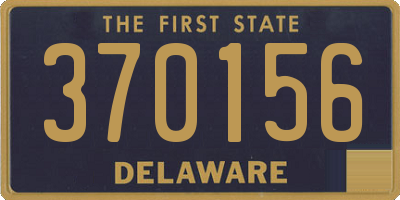 DE license plate 370156