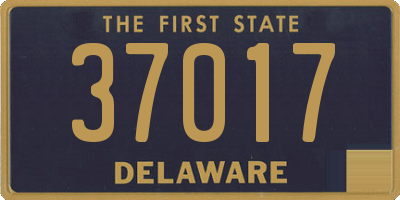 DE license plate 37017