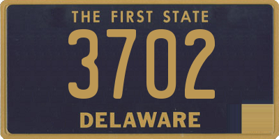 DE license plate 3702