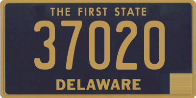 DE license plate 37020