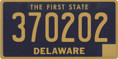 DE license plate 370202