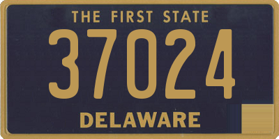 DE license plate 37024