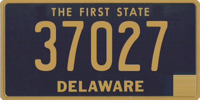 DE license plate 37027