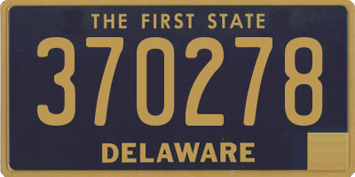 DE license plate 370278