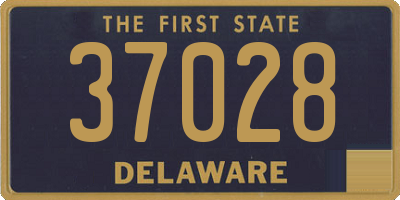 DE license plate 37028