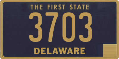 DE license plate 3703