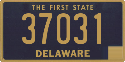 DE license plate 37031