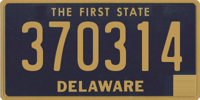 DE license plate 370314