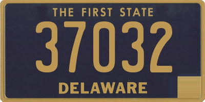 DE license plate 37032