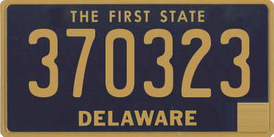 DE license plate 370323