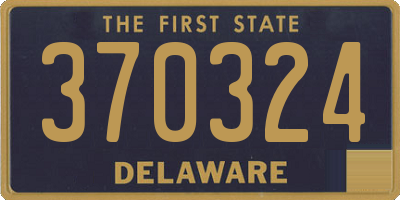 DE license plate 370324