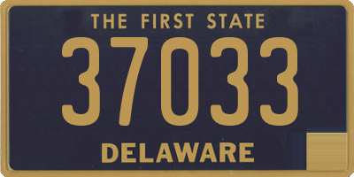 DE license plate 37033