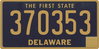 DE license plate 370353