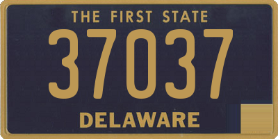 DE license plate 37037