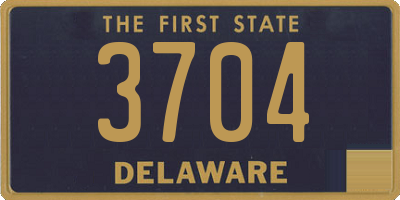 DE license plate 3704