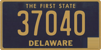 DE license plate 37040