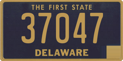 DE license plate 37047