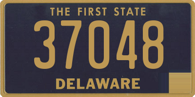 DE license plate 37048