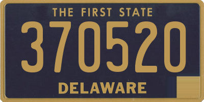 DE license plate 370520