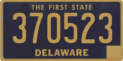 DE license plate 370523