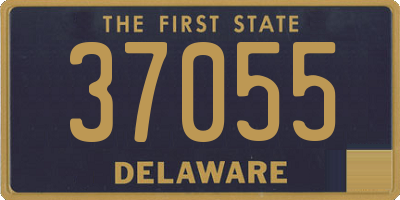 DE license plate 37055