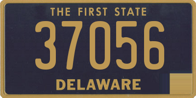 DE license plate 37056