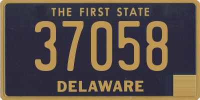 DE license plate 37058