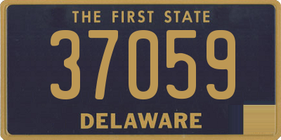 DE license plate 37059