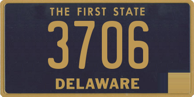 DE license plate 3706