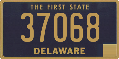 DE license plate 37068
