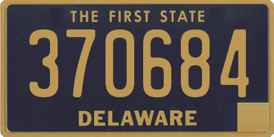 DE license plate 370684