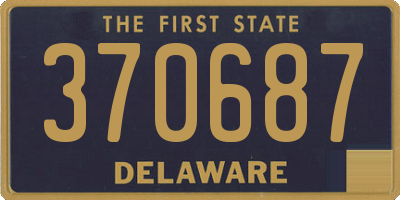 DE license plate 370687