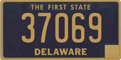 DE license plate 37069