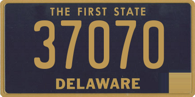 DE license plate 37070