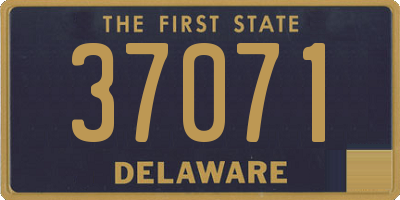 DE license plate 37071