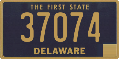 DE license plate 37074