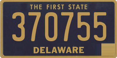DE license plate 370755