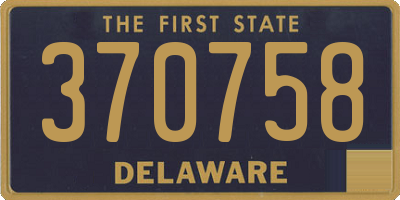 DE license plate 370758
