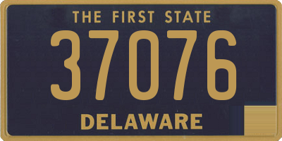 DE license plate 37076