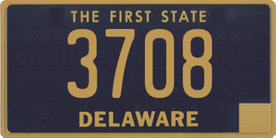 DE license plate 3708