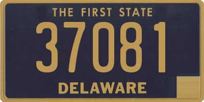 DE license plate 37081