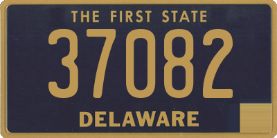DE license plate 37082