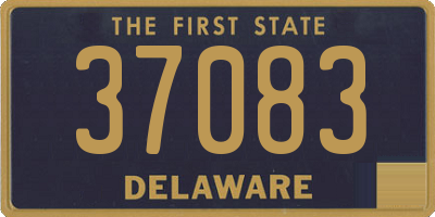 DE license plate 37083