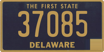 DE license plate 37085