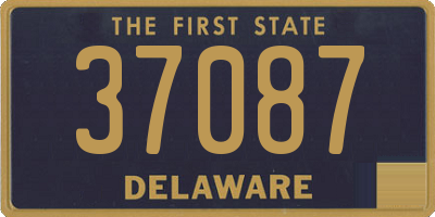 DE license plate 37087