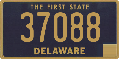 DE license plate 37088