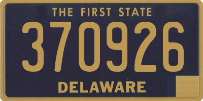 DE license plate 370926